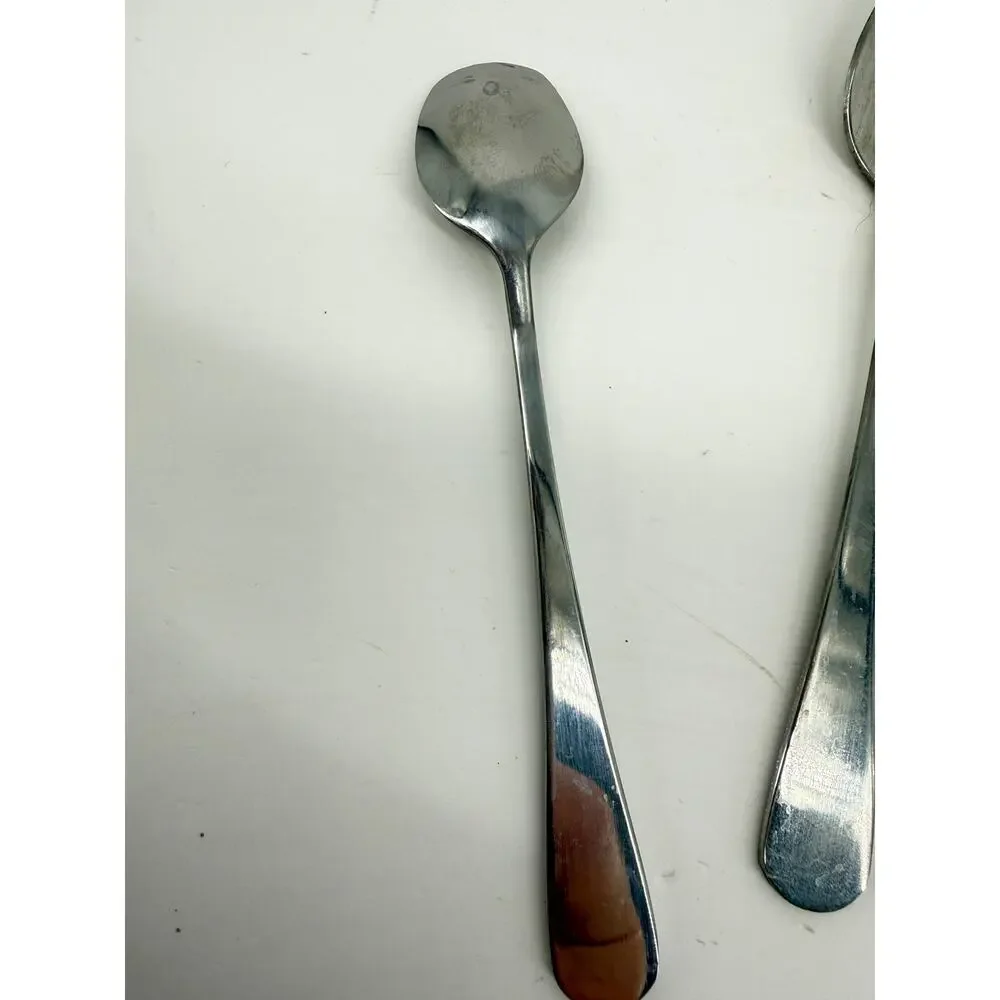 Stainless Steel Demitasse Espresso Spoons Lot 6 Replacement Coffee Flatware